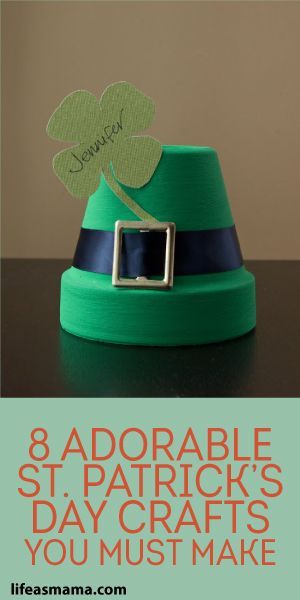 a st patrick's day craft is shown with the title, 8 adorable st patrick's day crafts you must make