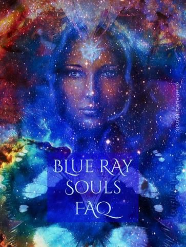 blue ray soul's faq album cover with an image of a woman surrounded by stars