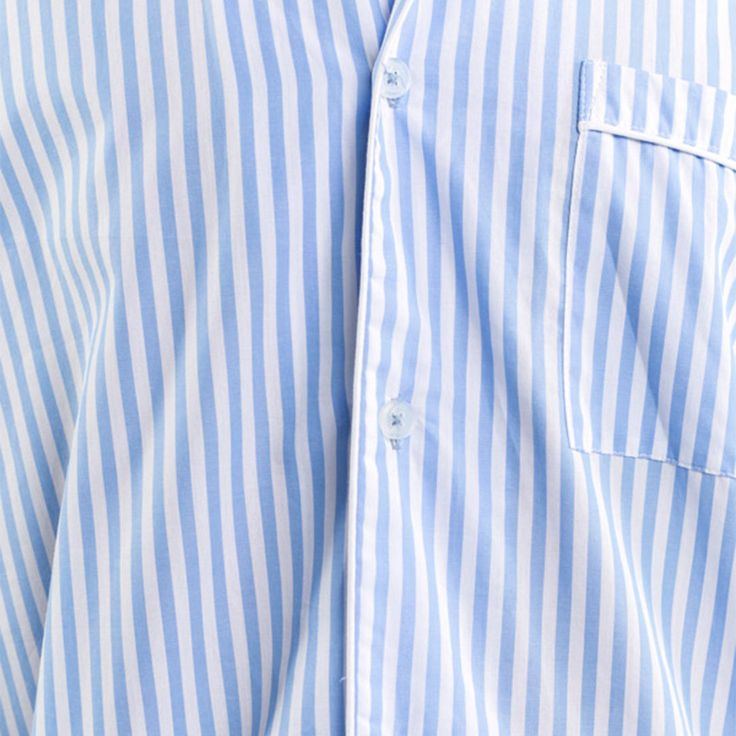 Made from pure cotton poplin, our Braddock Classic long sleeve blue stripe PJ set has been constructed with total comfort and style in mind. The button up shirt is lined with perfectly tailored white piping. The elasticized pants come with comfortable side pockets. - Size Medium Pant Length: 106cm; Pant Front Rise: 35c Parker Palm Springs, White Swimwear, Mens Sleepwear, Open Neck, Pant Length, Sleepwear & Loungewear, Mens Pajamas, Pj Sets, Swimwear Accessories