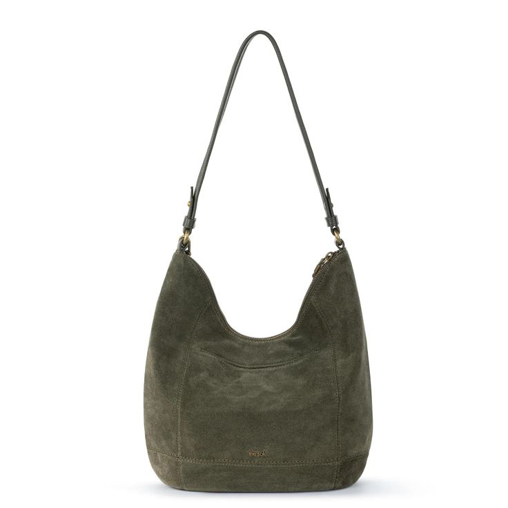 Sequoia Hobo | Roomy Soft Leather Hobo Bag – The Sak Everyday Suede Hobo Bag, Versatile Suede Hobo Shoulder Bag, Suede Hobo Shoulder Bag, Suede Hobo Shoulder Bag With Zipper, Suede-lined Hobo Shoulder Bag For Shopping, Soft Leather Hobo Bag, Keychain Fob, The Sak, Work Tote