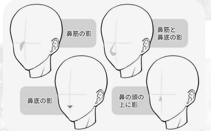 the instructions for how to draw an anime head