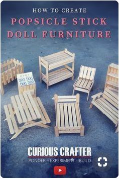 how to create popsicle stick doll furniture