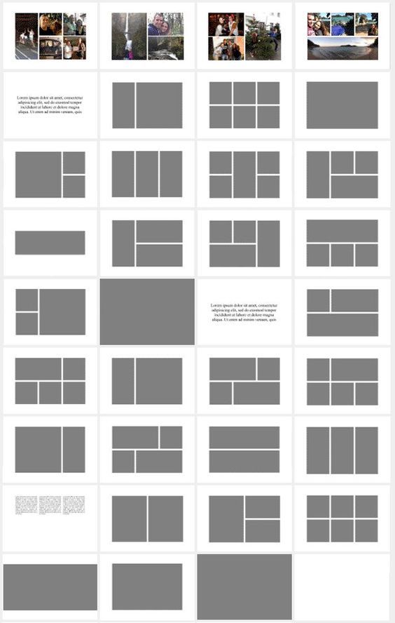 the layout sheet for an article with multiple images