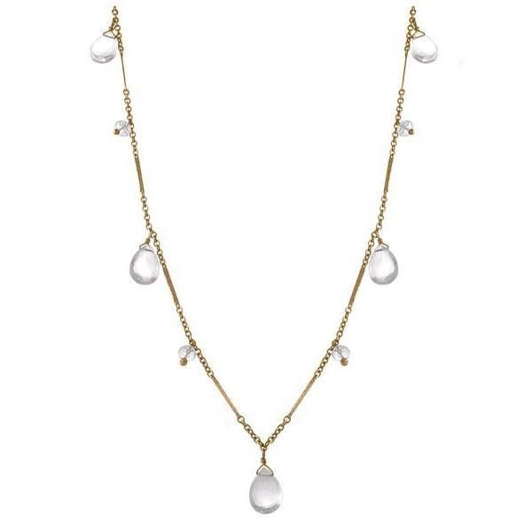 A stunning piece of everyday elegance, the Briolette Drop Necklace is another bestseller. The decadent drops of stationary gemstones look great with a casual outfit but can easily transition to a formal occasion. Handcrafted in 14k gold-fill or sterling silver Available in 18" or 32" length with a lobster claw clasp Shown in green amethyst, garnet, blue topaz, white topaz. Also available with precious stones. View our Gem Glossary Elegant Faceted Drop Necklaces, Elegant Everyday Drop Dangle Necklace, Elegant Everyday Dangle Drop Necklace, Elegant Briolette Drop Necklace With Faceted Detail, Elegant Briolette Gemstone Drop Necklace, Elegant Briolette Faceted Drop Necklace, Elegant Teardrop Drop Necklace For Layering, Elegant Faceted Drop Necklace, Elegant Teardrop Pendant Drop Necklace For Layering