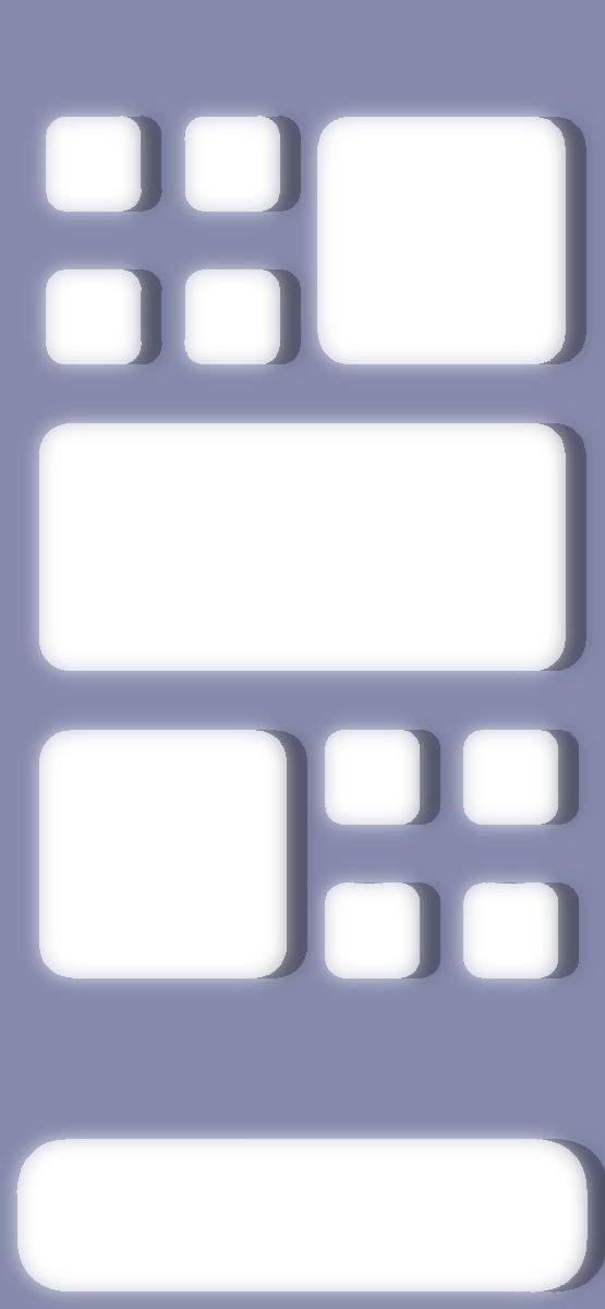 some white rectangles on a purple background