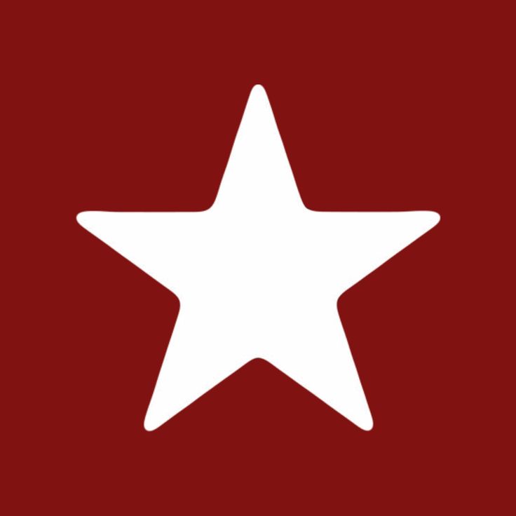 a white star on a red background