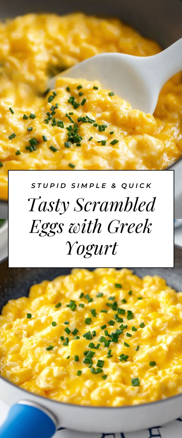 Image for Tasty Scrambled Eggs with Greek Yogurt Yogurt Eggs Breakfast, Greek Yogurt Toppings Breakfast, Eggs With Greek Yogurt, Yogurt Breakfast Ideas, Greek Yoghurt Recipes, Recipes With Greek Yogurt, Recipes With Yogurt, Yogurt Eggs, Easy Scrambled Eggs