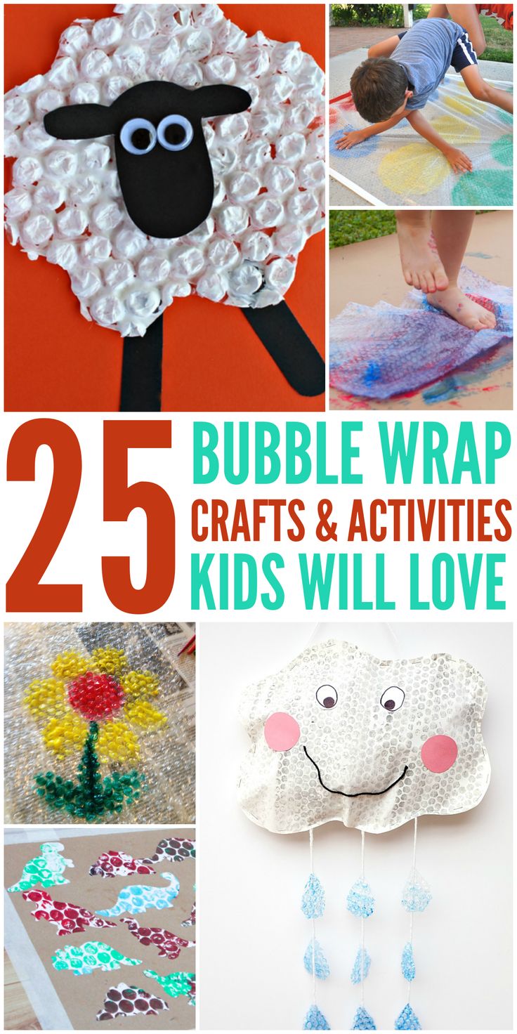 25 bubble wrap crafts and activities for kids