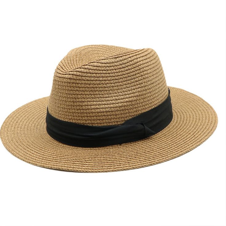 Wide Brim Straw Roll up Beach Sun Hat Casual Lightweight Boater Hat For Outdoor, Casual Flat Brim Hat For Beach Season, Casual Fedora For Travel And Vacation, Casual Fedora With Uv Protection For Travel, Casual Bucket Hat For Vacation, Casual Boater Hat For Beach Season Travel, Casual Flat Brim Sun Hat For Beach Season, Casual Straw Hat For Beach Travel, Casual Straw Hat For Travel And Vacation