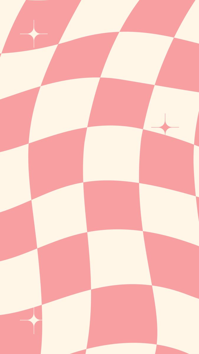 a pink and white checkered wallpaper pattern