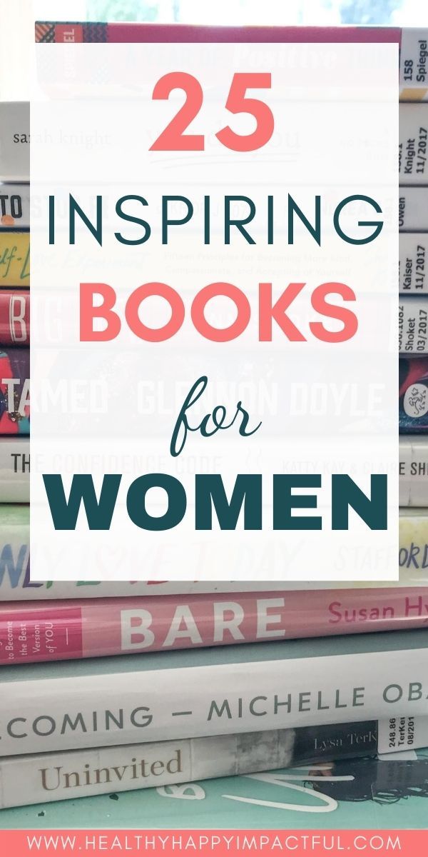 books stacked on top of each other with the title 25 inspirational book covers for women