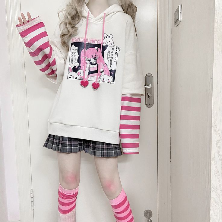 Product ID: JW3231 
 Material: Cotton 
 Color: White 
 Size Info: 
 One Size  Bust 122 cm, Length 67 cm, Sleeve 52 cm White Harajuku Hooded Hoodie, Kawaii Cotton Hoodie With Drawstring Hood, White Harajuku Hoodie With Cartoon Print, Hoodie With Bunny Ears, Kawaii Bunny Hoodie, Rabbit Ears, Japanese Cartoon, Cartoon Print, White Hoodie