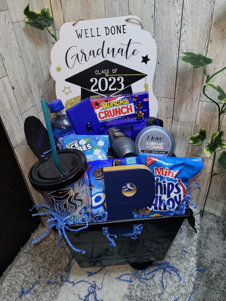 a graduation gift basket for someone who is graduating