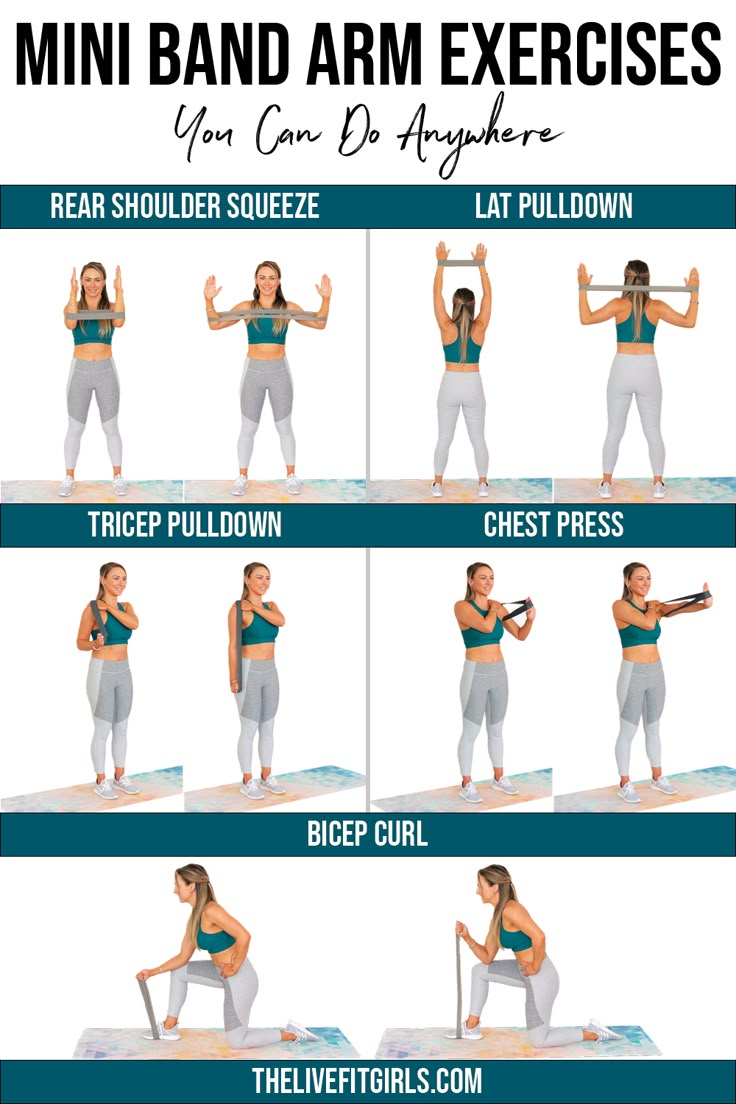 an image of a woman doing exercises for her body and arms with the text, how to