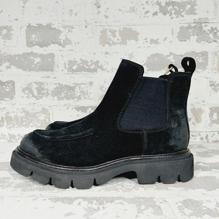 New Take On Wet Winter Streets In Style In This Eclectic, City-Chic Chelsea Boot. Details From Our Aqua Sfft Collection, In Waterproof Crinkle Patent Or Italian Suede Leathers With Seam-Sealed Construction For Wet-Weather Protection Stretch Goring Heel Tab For Easy On And Off Soft Microfiber Lining Leather-Lined Footbed, Cushioned At Ball And Heel With Built-In Arch Support Rubber-Eva Blend Lugged Outsole Provides Excellent Traction In Wet Conditions Sofft Shoes, Winter Street, Wet Weather, Chelsea Boot, City Chic, Arch Support, Black Suede, Suede Leather, Boots Booties