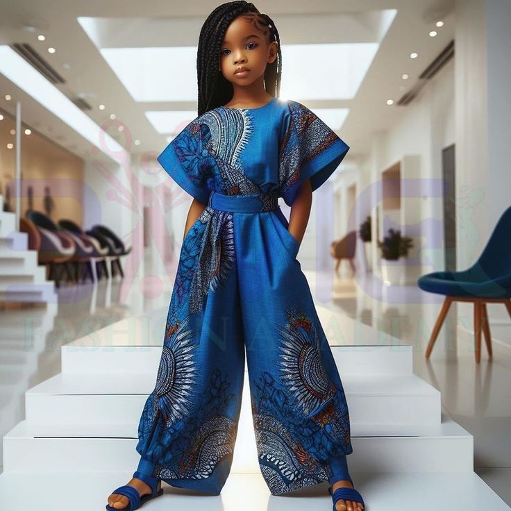 𝐅𝐚𝐬𝐡𝐢𝐨𝐧 𝐒𝐜𝐡𝐨𝐨𝐥 ���𝐢𝐧 𝐈𝐛𝐚𝐝𝐚𝐧 | Adorable Ankara jumpsuit inspirations! | Instagram Ankara Jumpsuit For Kids, Jumpsuit Outfit For Kids, Ankara Jumpsuit, African Dresses For Kids, Jumpsuit For Kids, Ankara Fashion, Dresses For Kids, Fashion School, Outfits To Try