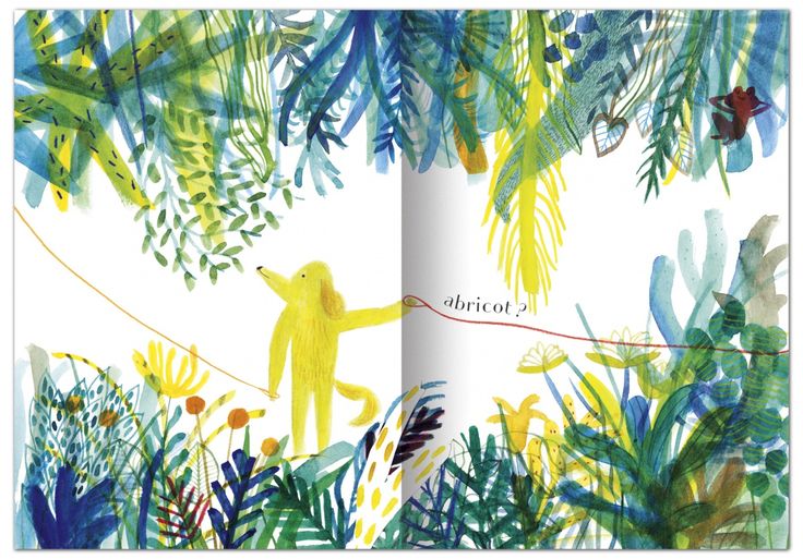 a book with an image of a monkey on a rope in the middle of jungle