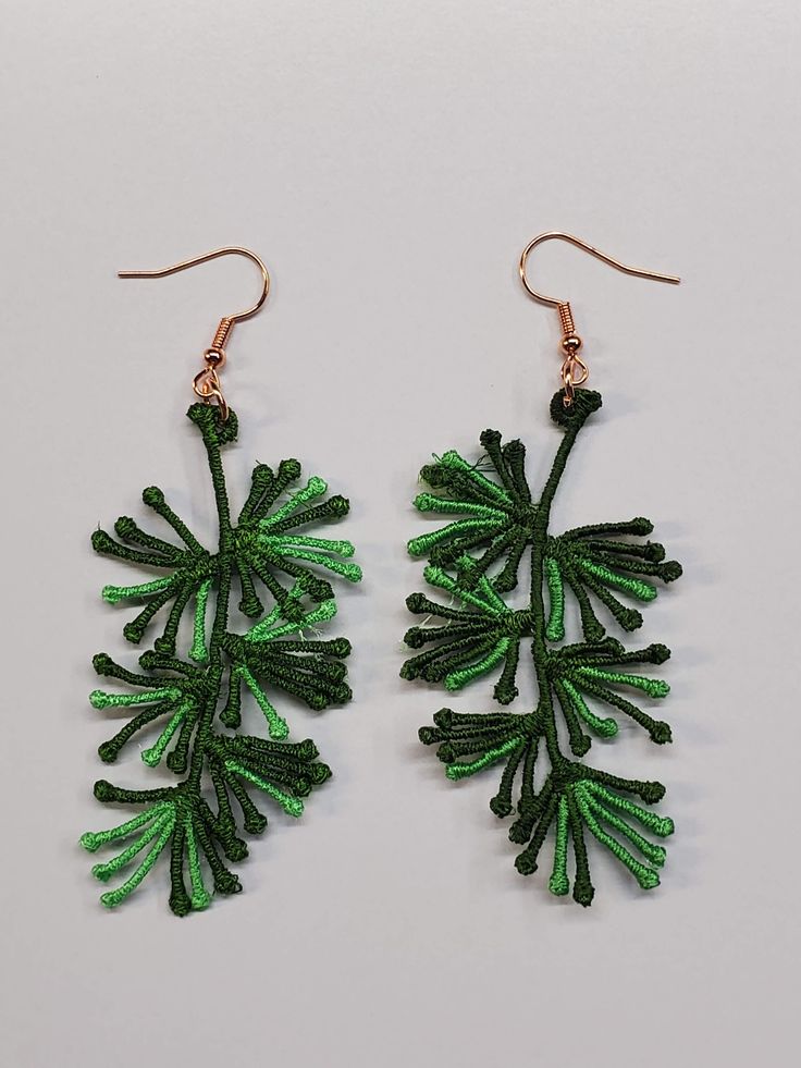 A unique earring for plant loving person! These are handmade by a small home business. Thanks for looking around my shop! Green Leaf-shaped Earrings As A Gift, Green Leaf-shaped Earrings For Gift, Handmade Leaf-shaped Nature-inspired Earrings, Handmade Leaf-shaped Earrings For Gift, Handmade Leaf-shaped Botanical Earrings, Handmade Botanical Leaf Earrings, Botanical Green Jewelry With Ear Wire, Green Botanical Drop Earrings Jewelry, Nature-inspired Green Dangle Flower Earrings