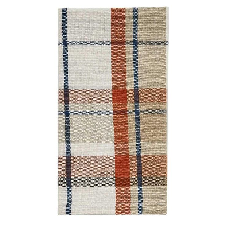 Fall Fest Napkin Set • Your Western Decor Plaid Napkins, Table Place Settings, Fall Kitchen Decor, Ranch Decor, Fall Fest, Park Designs, Fall Kitchen, Orange Plaid, Cloth Napkin