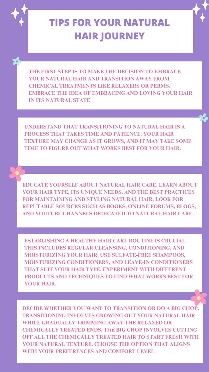 Tips For Your Natural Hair Journey. Starting a natural hair journey is a personal decision, and everyone's journey is unique. Enjoy the process of getting to know your hair, experimenting with different styles and techniques, and embracing the beauty of your natural hair. How To Start Natural Hair Journey, Tips For Transitioning To Natural Hair, Natural Hair Journey Before And After, Natural Hair Journey Tips, Hair Journey Tips, Natural Hair Transitioning, Enjoy The Process, Healthy Hair Journey, Love Your Hair