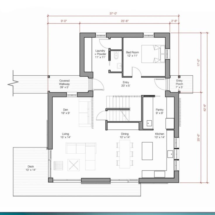 the floor plan for a two bedroom apartment with an attached kitchen and living room area