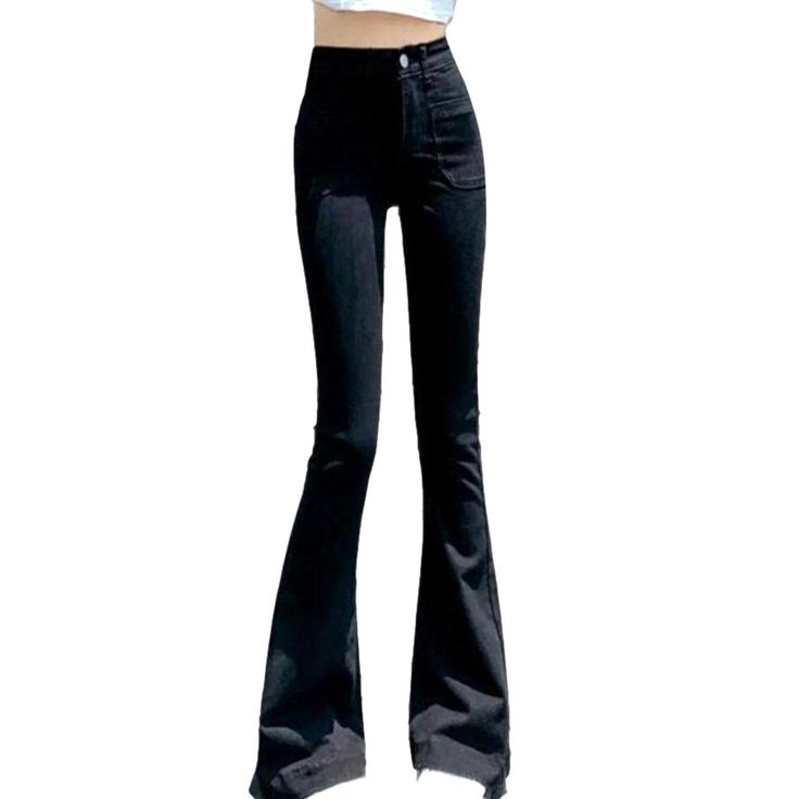 Turn heads this summer in our 2023 Spring-Summer Collection of bootcut, high-waisted women's jeans! Fashion-forward and chic, these street-style jeans feature a stonewashed finish, zipper and button closure, and a slim-fit silhouette that's perfect for any occasion.Why These Jeans Are A Must-Have: Stunning Stonewash: Enjoy a stylish, lived-in look with an on-trend stonewashed finish. High-Waisted Design: Crafted to hug your silhouette for an effortlessly flattering fit. Bootcut: Add a hint of re Jeans Street Style, Jeans Fashion, Style Jeans, Jeans Style, High Waist Jeans, Bootcut Jeans, Trend Setter, Summer Collection, This Summer