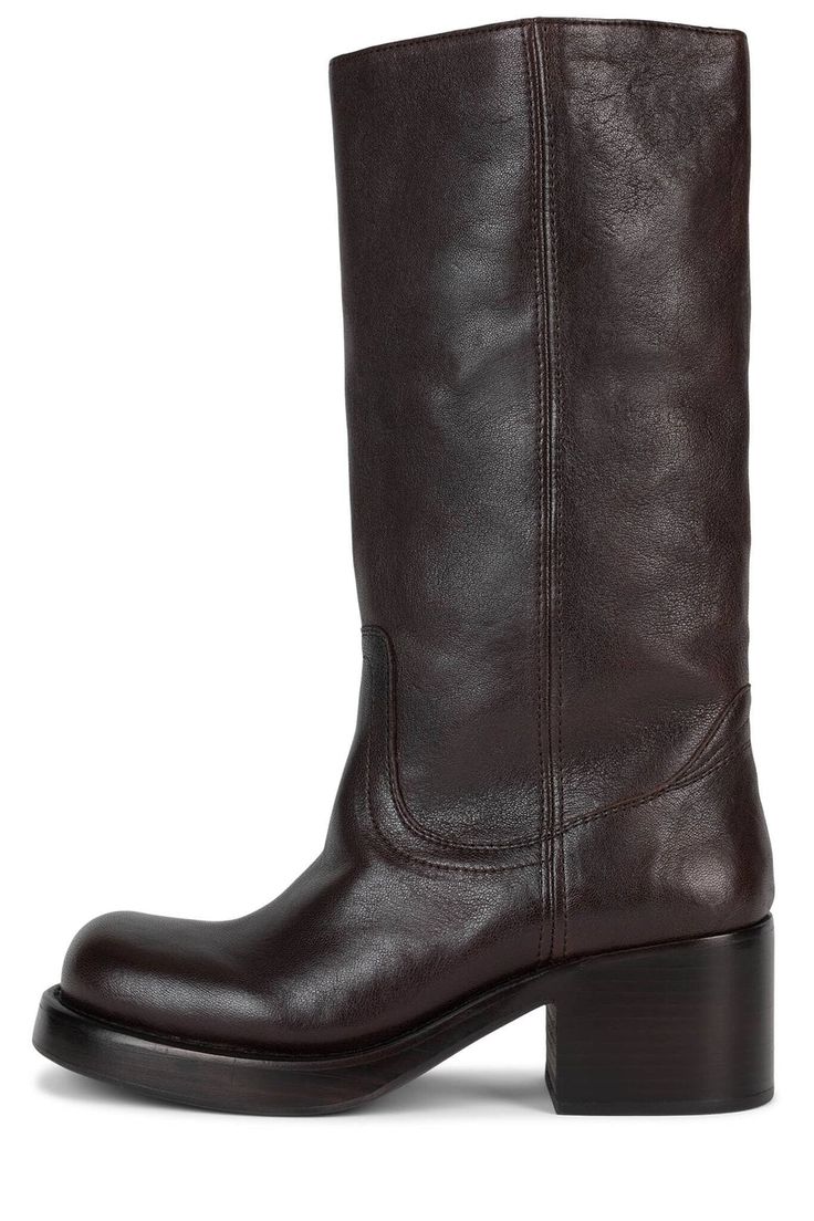 REFLECT Cool Boots Women, Boots For Fall 2024, Brown Tall Boots Outfit, Fall 2024 Shoes, Going Out Boots, Fall Leather Boots, Jeffery Campbell Boots, Mid Shaft Boots, Foldover Boots