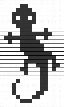 a black and white cross stitch pattern