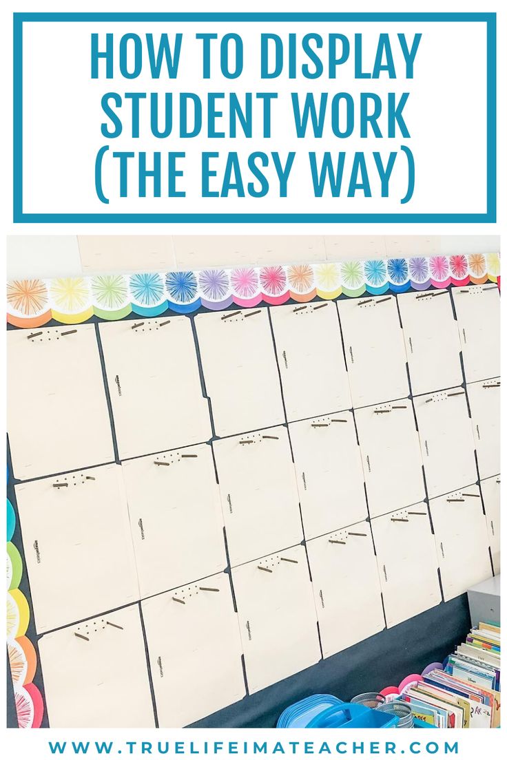 a bulletin board with the words how to display student work the easy way on it