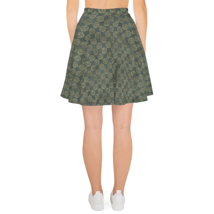 The soft fabric and flared cut of this skater skirt are just a few of the reasons why it's bound to become a favorite in your wardrobe. The flattering silhouette looks great on any body type, and thanks to the elastic waistband, you'll feel extra comfy. • 82% polyester, 18% spandex • Fabric weight: 6.61 oz/yd² (224 g/m²) • Smooth fabric • Mid-thigh length • Elastic waistband • Overlock seams, coverstitch hemline • Blank product components in the US and Mexico sourced from China • Blank product c Cotton Flared Skort, Cotton Flared Skort With Flowy Skirt, Flowy Flared Tennis Skirt With Lining, Flowy Lined Flared Tennis Skirt, Stretch Flared Skirt, Fitted Full Cotton Mini Skirt, Fitted Cotton Mini Skirt Full Shape, Fit And Flare Full Pleated Skirt, Fitted A-line Tennis Skirt With Lined Skirt