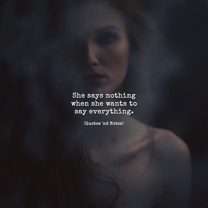 a woman's face with the words, she is very nothing when she wants to say