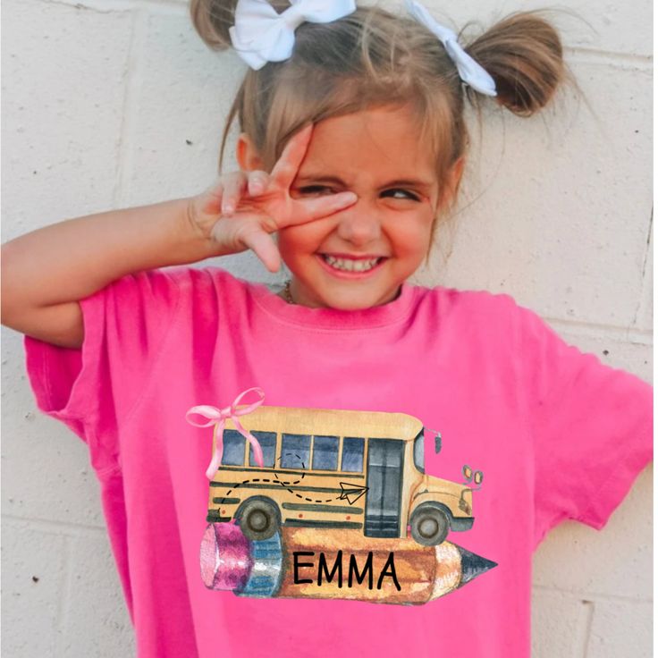 Get your little one excited for the new school year with our Custom Back to School Shirt for Kids! This personalized name school tee is perfect for marking their first day of school, whether they are starting kindergarten or entering first grade, second grade, 3rd grade and beyond. Made from soft, high-quality fabric, this shirt is both comfortable and durable, making it ideal for everyday wear. This unique and thoughtful gift will make your child feel special and ready to take on their school a First Grade Gifts, Starting Kindergarten, First Day Of School Shirt, School Tees, Kids Graphic Tees, The New School, New School Year, Feel Special, School Shirts