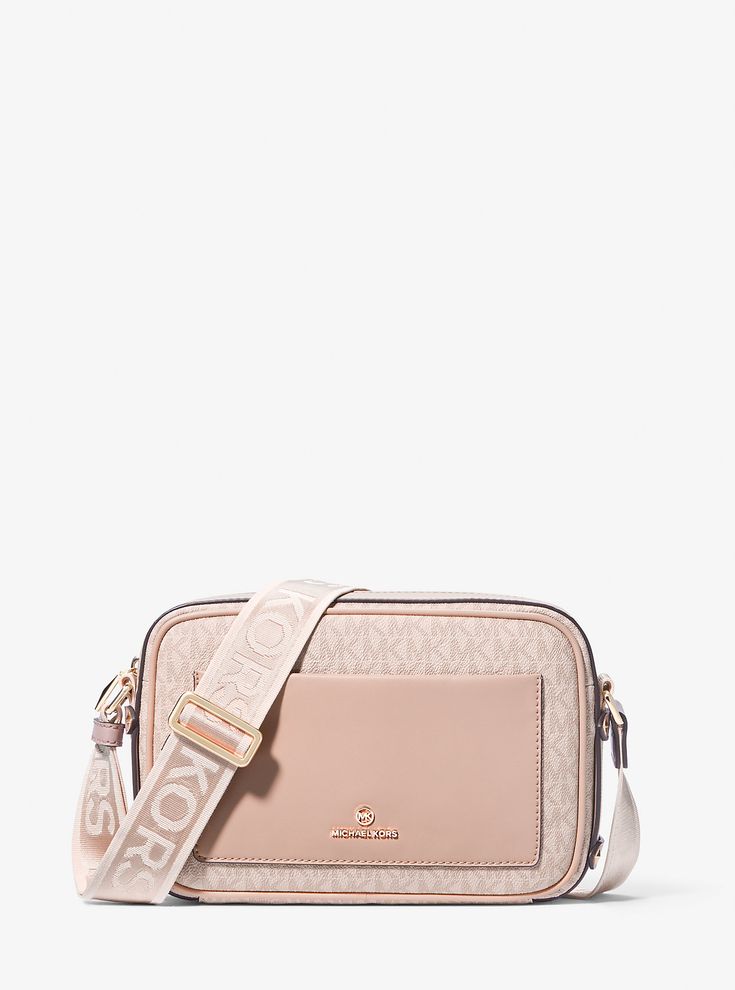 Maeve Large Logo Crossbody Bag Michael Kors Snapshot Bag, Michael Kors Crossbody Shoulder Bag With Zipper, Michael Kors Crossbody Bag Pink, Michael Kors Beige Shoulder Bag For On-the-go, Luxury Michael Kors Shoulder Bag For On-the-go, Casual Purse, Michael Kors Crossbody Bag With Gold-tone Hardware, Michael Kors Handbags, Michael Kors Crossbody Bag