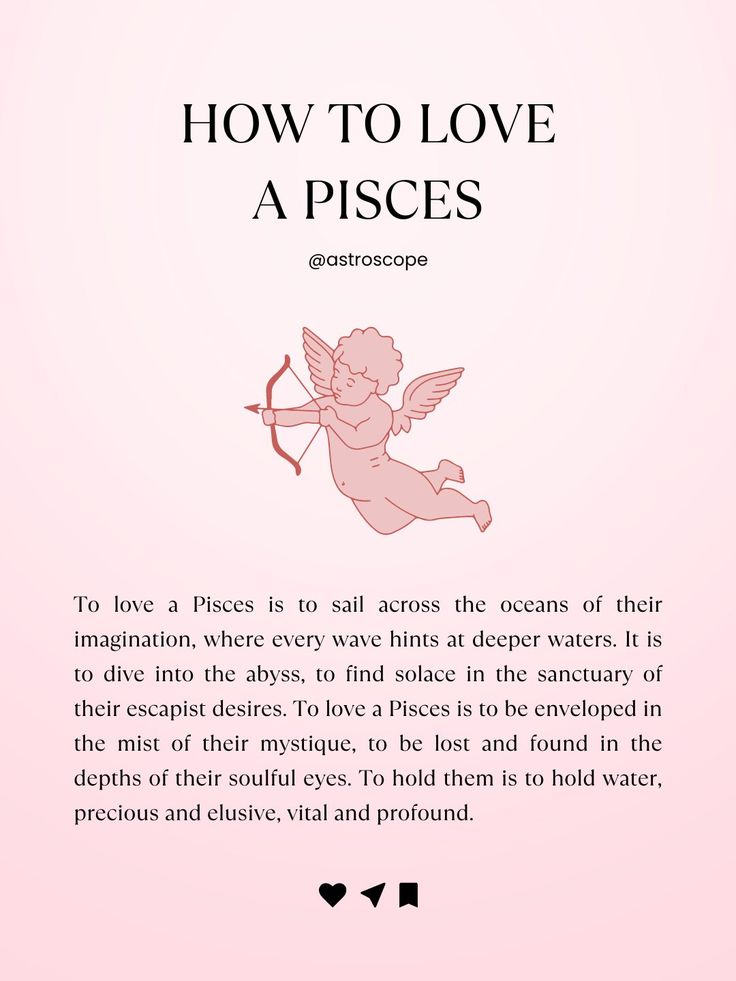 a pink background with the words how to love a pisces