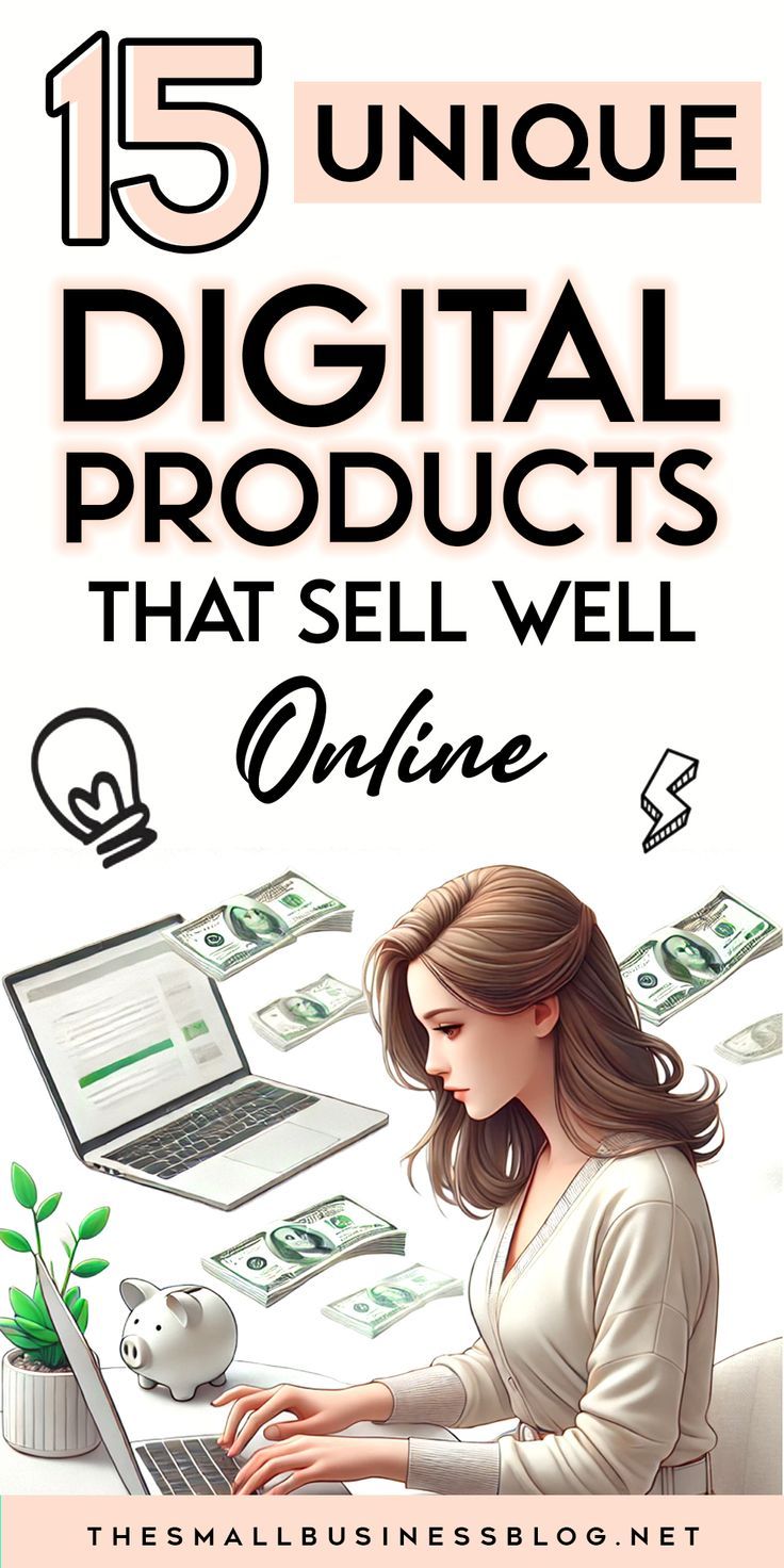 15 digital products that sell well online, featuring top digital products and ideas for printables to sell. Printables To Sell, Products To Sell Online, Digital Products To Sell, Small Business Blog, Selling Digital Products, Products To Sell, Online Side Hustle, Earn Extra Income, Income Ideas