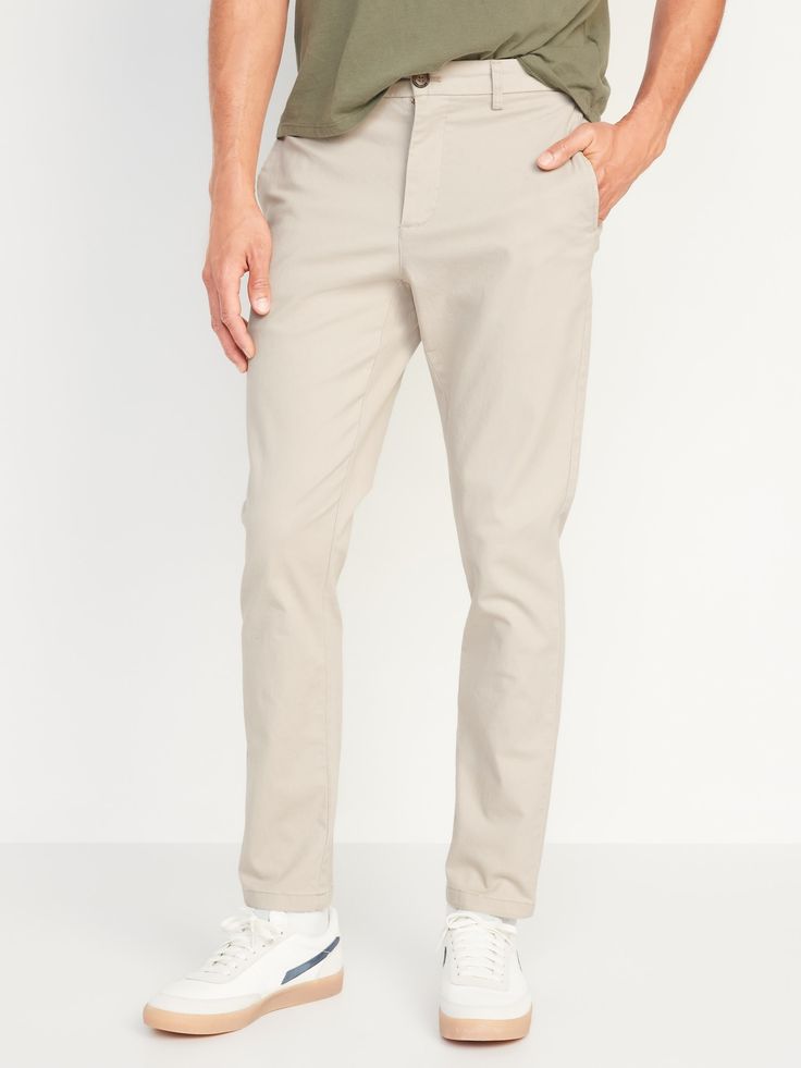 Discover The Rotation, your put-on-lock collection of tried-&-true pants, t-shirts, hoodies & more.  They’re the always-in-style classics that look & feel consistently awesome.  As close to a “sure thing” as you can get in this life Contoured w Cream Pants Outfit, Beige Pants Outfit, Chinos Men Outfit, Khaki Pants Outfit, Mens Business Casual Outfits, Chino Joggers, Pants Outfit Men, Cream Pants, Old Navy Men