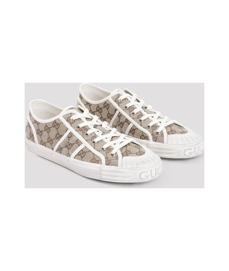 Gucci Julio Gg Sneakers | italist Beige Round Toe Sneakers With Logo, Sporty Beige Sneakers With Logo, Beige Lace-up Sneakers With Logo, Designer Lace-up Sneakers With Vulcanized Sole, Beige Logo Sneakers For Streetwear, Beige Leather Sneakers With Embroidered Logo, Gucci Lace-up Sneakers For Streetwear, Cream Canvas Sneakers With Laces, Designer High-top Sneakers With Embroidered Logo