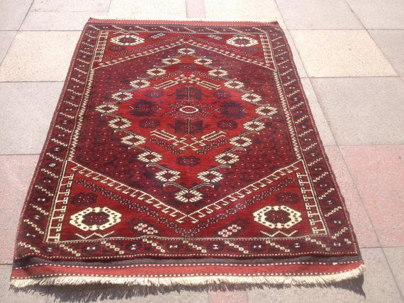 Turkish Handmade Vintage west anatolian Bergama hand wowen wool on wool old carpet rug 38,5 " by 49,2" inches (98cm by 125cm) Old Carpet, Turkish Carpets, Seeing Red, Secret Rooms, Green Dot, Carpet Rug, Turkish Carpet, Beauty Stuff, Rug Carpet