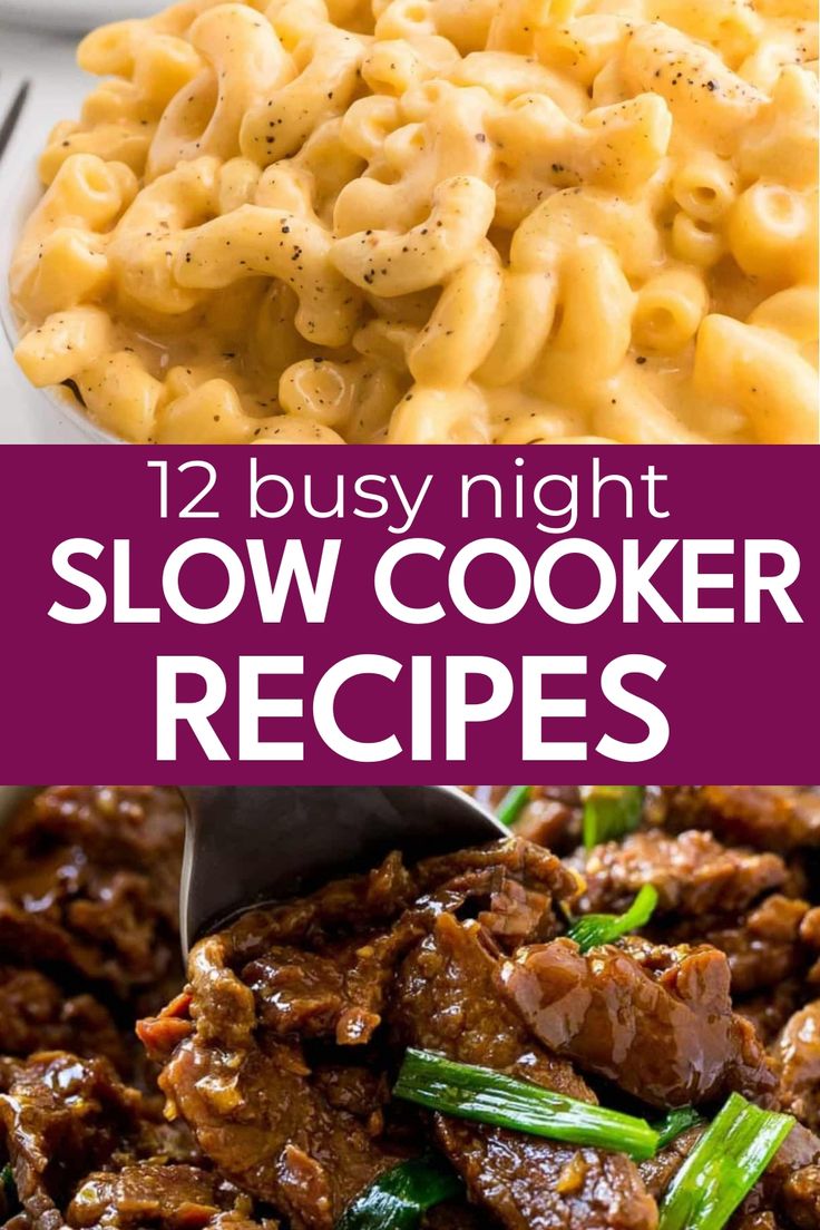 the best slow cooker meals for busy nights are easy to make and so delicious