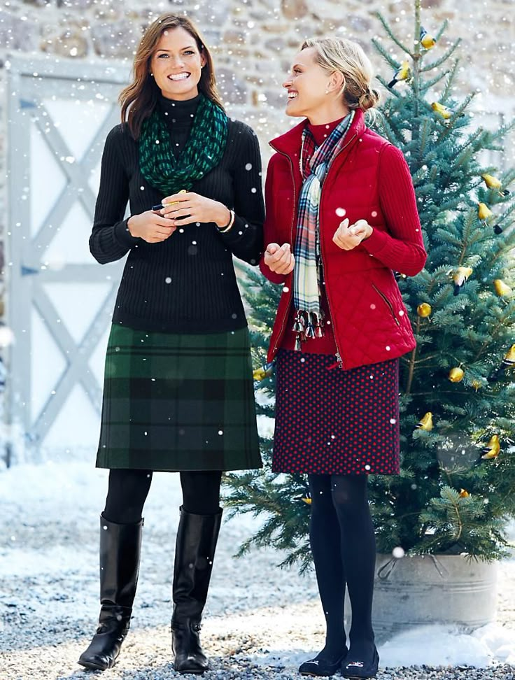 Talbots - Blackwatch Plaid A-Line Skirt | New Arrivals | Talbots Fashion, Talbots Outfits, Blackwatch Plaid, Plus Size Petite, Holiday Plaid, Skirts With Boots, Fashion Over 50, Clothing Apparel, Fall Winter Outfits