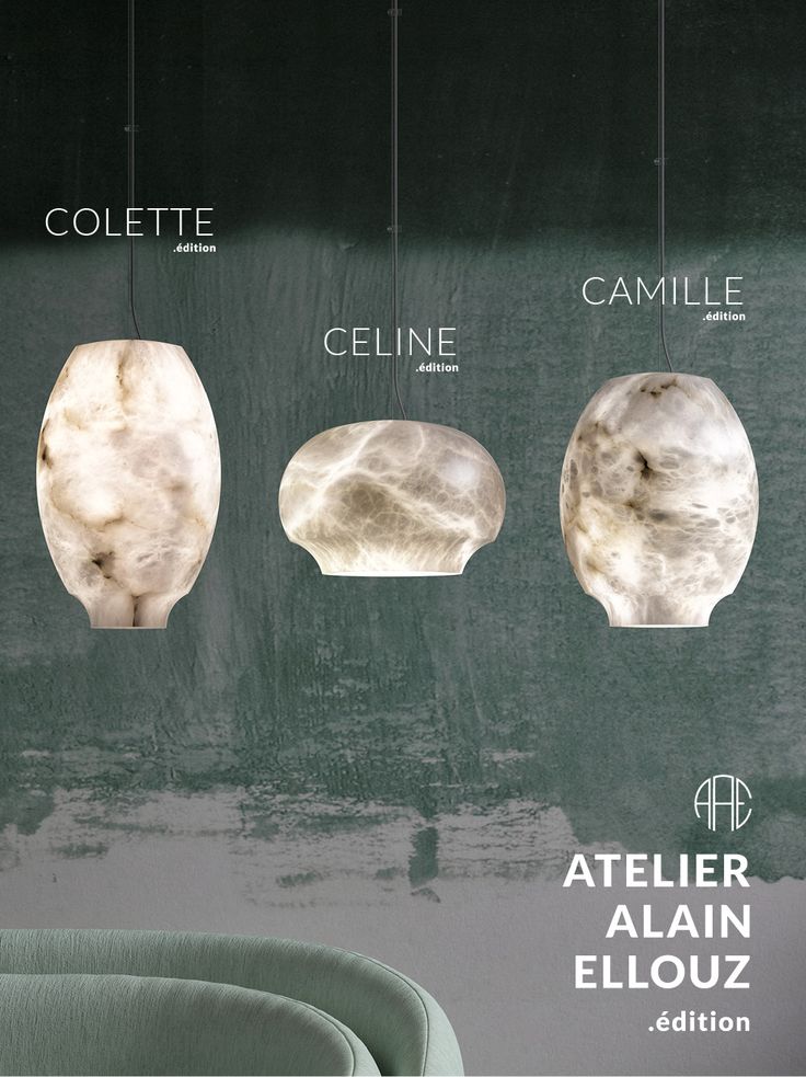 an advertisement for the new collection of furniture and accessories from ateliern, caulie