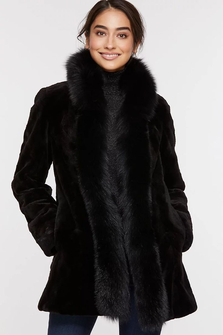 click to expand Mink Coats, Black Faux Fur Jacket, Vests For Women, Fur Collar Coat, Mink Fur Coat, Mink Coat, Coats Women, Fur Coats Women, Fox Fur Coat