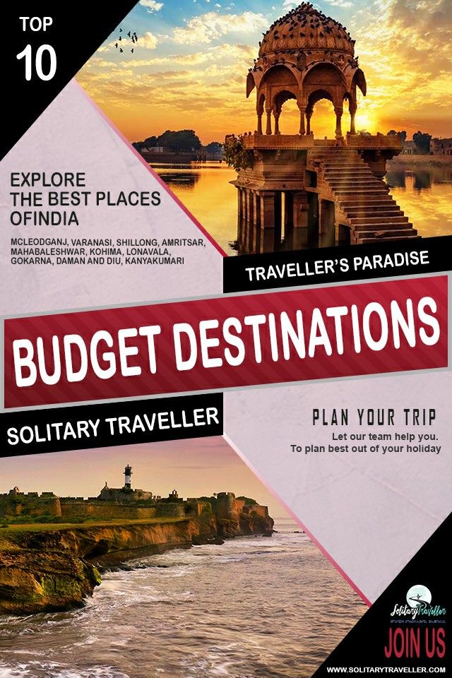 the cover of a travel guide for budget destinations