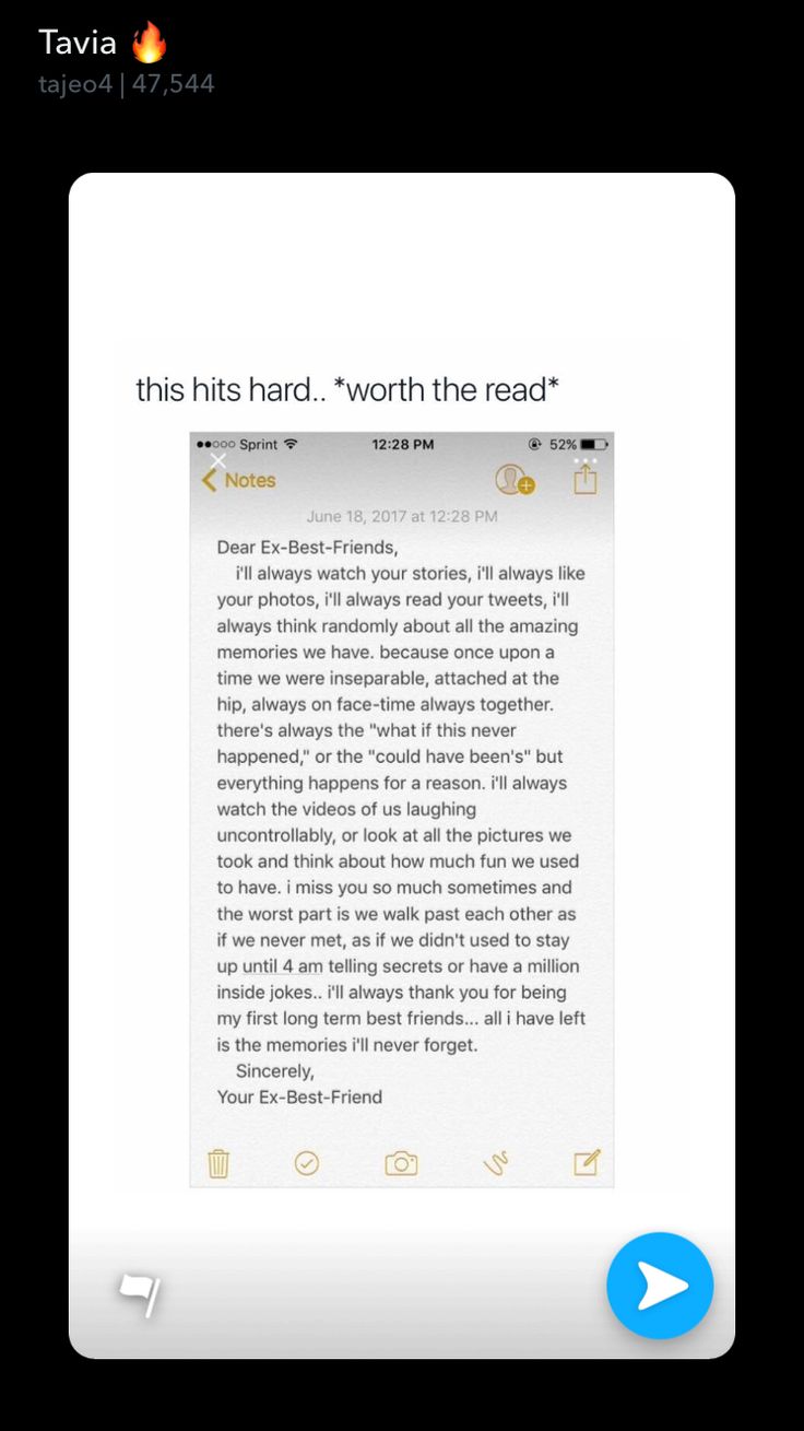 an image of a text message on the app store's website page, which reads this hits hard worth the read