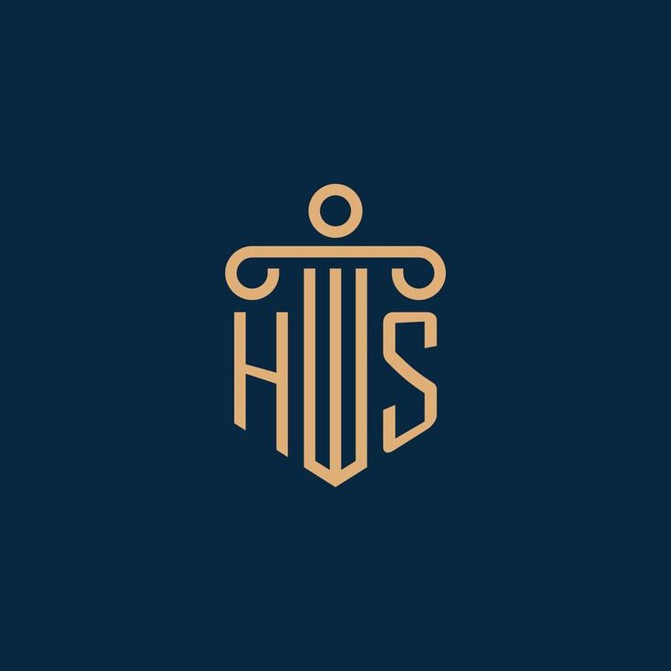 the letter h is inscribed in gold on a dark blue background