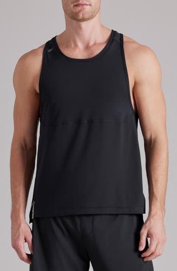 Dig deep through tough runs or heavy sets in the cool, breathable comfort of this mesh-fronted tank that works to keep you cool, dry and stink free. 28" length (size Medium) Crewneck Breathable mesh allows ventilation of excess heat for cooling comfort Moisture-wicking fabric engineered for dryness and comfort GoldFusion™ antimicrobial technology with gold nanoparticles is engineered to inhibit the growth of odor-causing germs and remains 99.9% effective for the lifetime of the garment 88% polye Extra Mile, Dig Deep, Nordstrom Store, Fabric Gifts, Keep Your Cool, Free Fabric, Black Fits, The Cool, Moisture Wicking Fabric