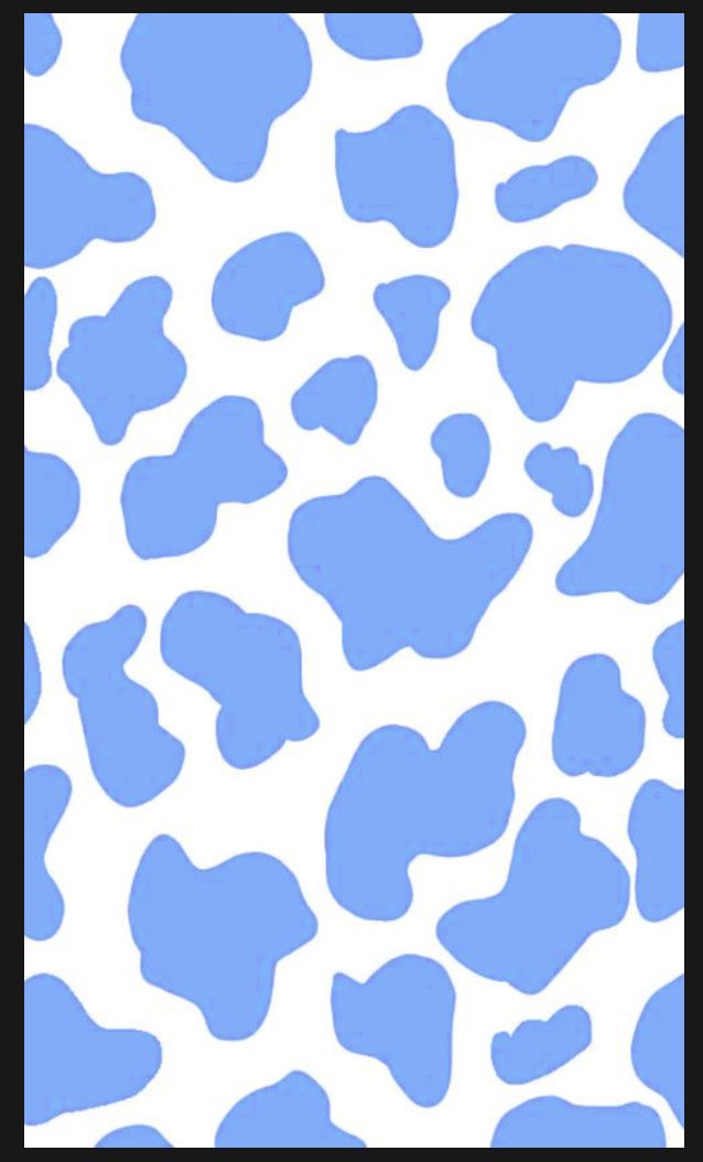 a blue and white animal print pattern on a plain background that looks like it has been painted