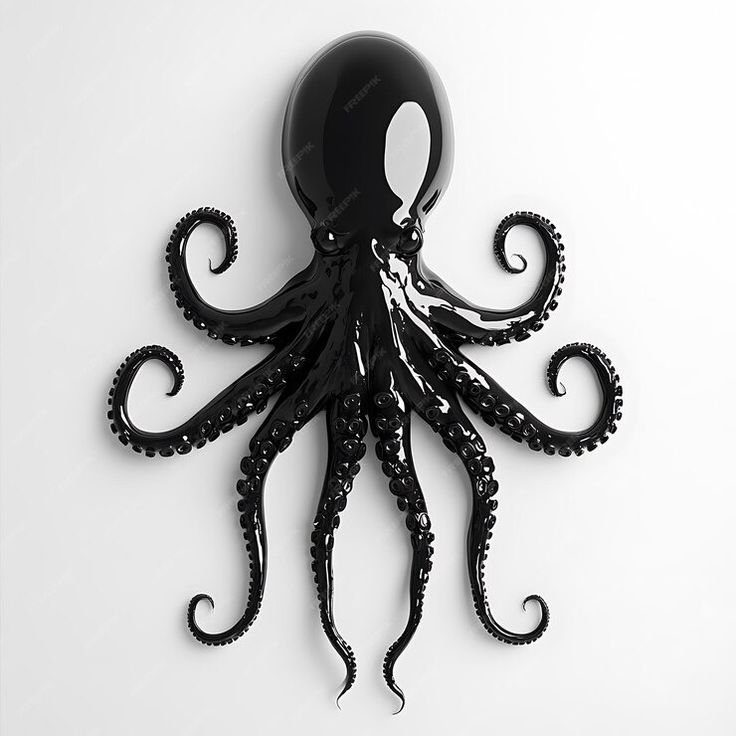 an octopus clock is mounted on the wall