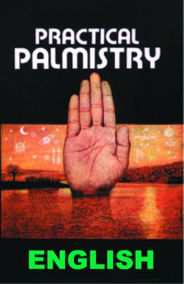 a book cover with the words practical palmistry on it