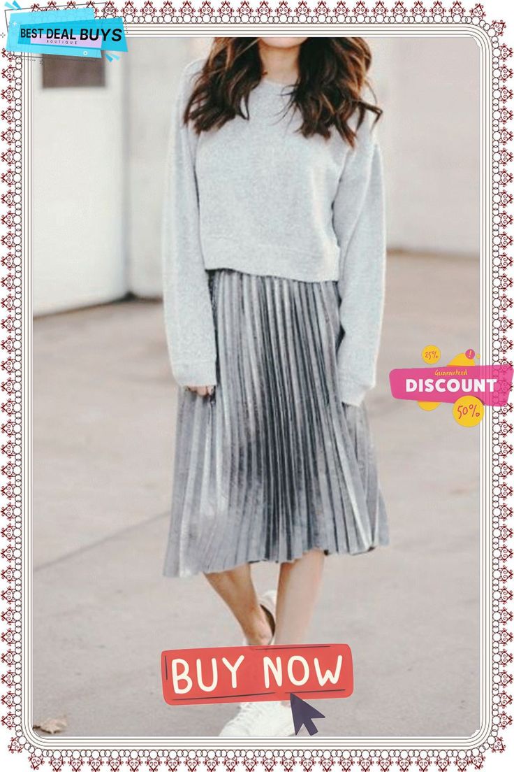 Metallic Pleated Maxi Skirts Trendy Winter Midi Skirt, Trendy Flowy Winter Skirt, Trendy Flowy Skirt For Winter, Casual Full Skirt For Winter, Relaxed Winter Skirt For Day Out, Casual Pleated Party Skirt With Lining, Casual Full Pleated Skirt For Winter, Casual Relaxed Skirt For Party, Trendy Relaxed Winter Skirt